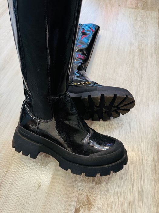 Дамски ботуши от висококачествена еко кожа