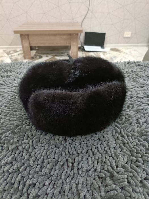 Шапка ушанка норковая