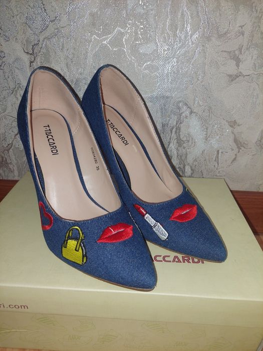 Туфли  джинсовые