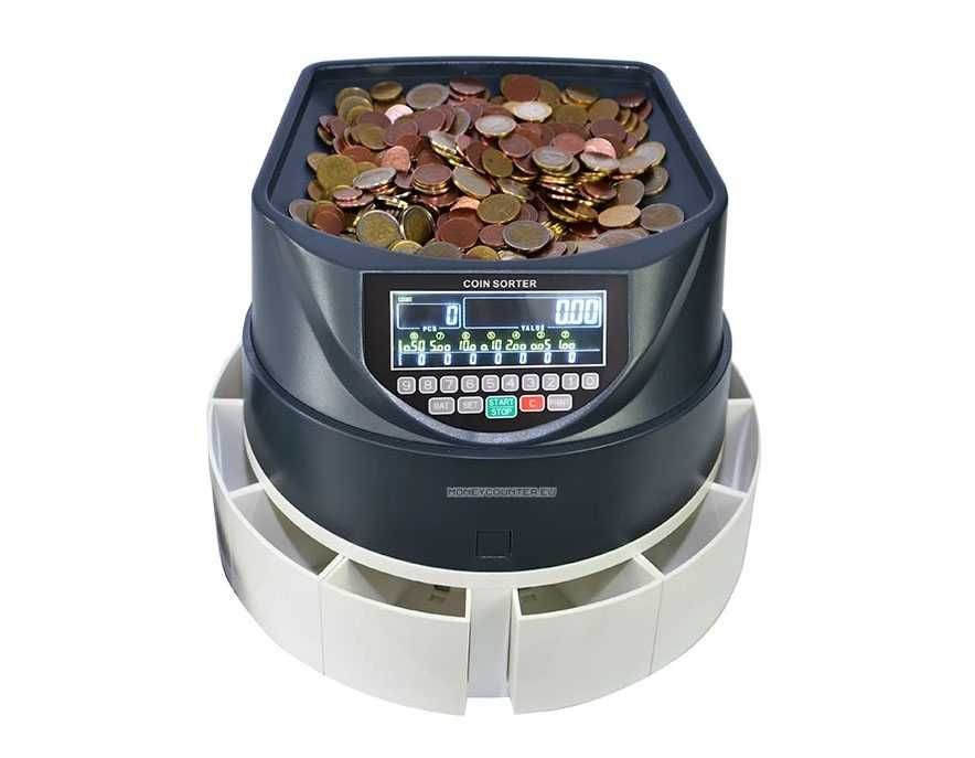 Монетоброячна сортираща машина за ЕВРО монети броене сортиране Броячна