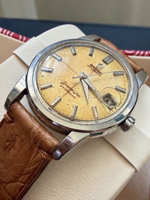 Ceas OMEGA Seamaster Calendar - Model Rar Cadran Tropical Crosshair-Calut Mare– CAL. 503 – Anul 1959