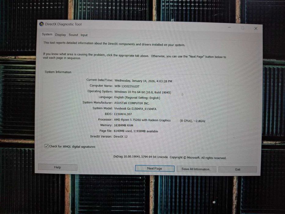 Продам ноутбук Asus Vivobook 15