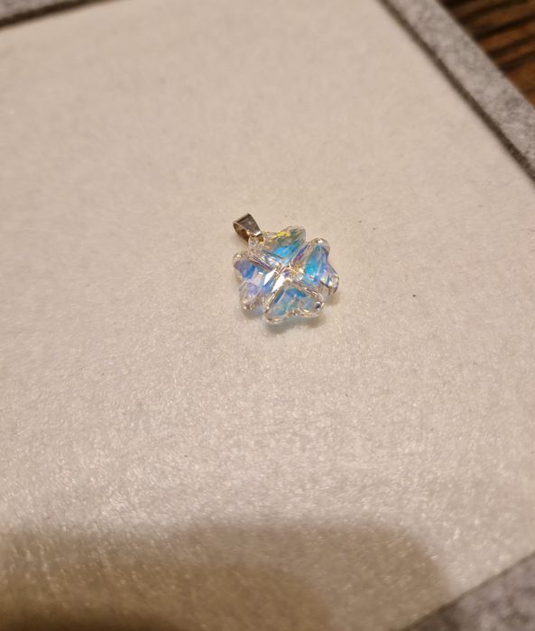 Pandantiv trifoi cristal Swarovski