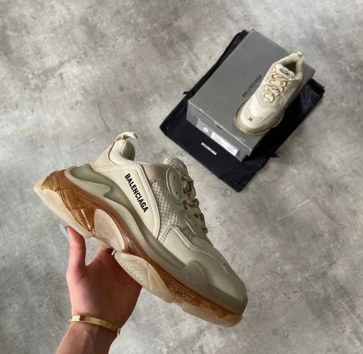 Balenciaga Triple S Clear Sole "Beige"