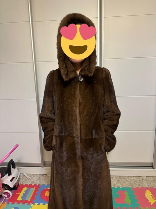 Шуба  норковая, тёплая