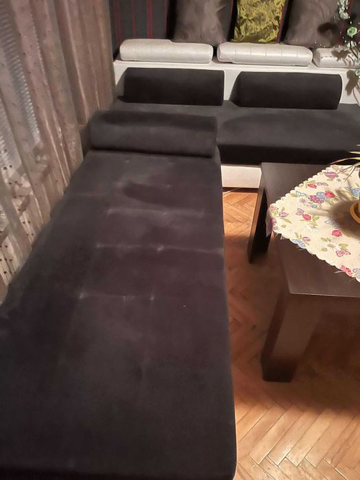 Ъглов диван с функция сън и ракла – 280×230 см