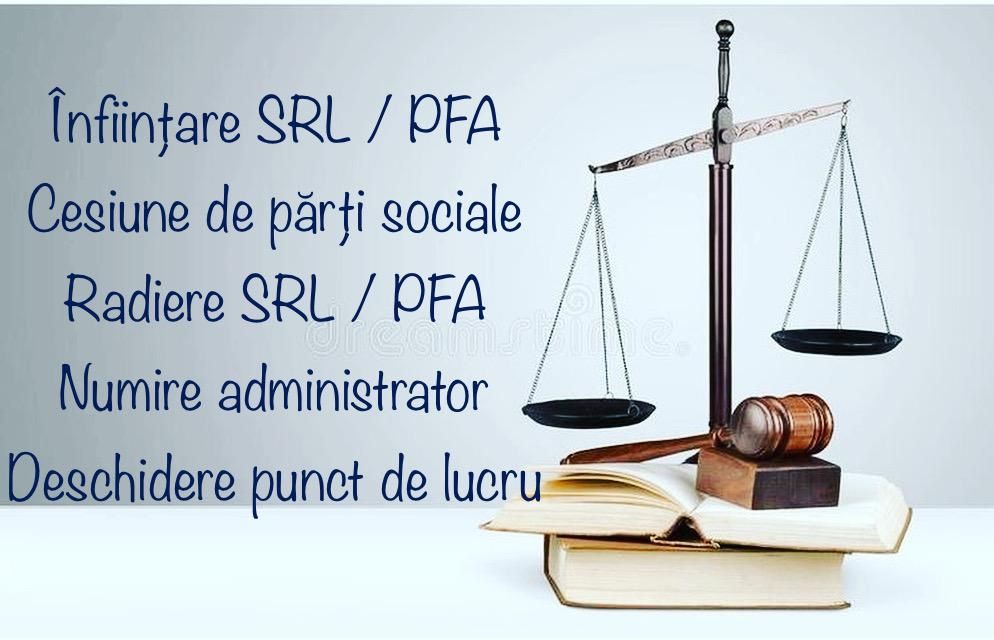 Înființare SRL/PFA, Găzduire sediu social, orice alte modificări