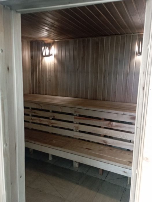 Сауна с бассейном и бильярдом