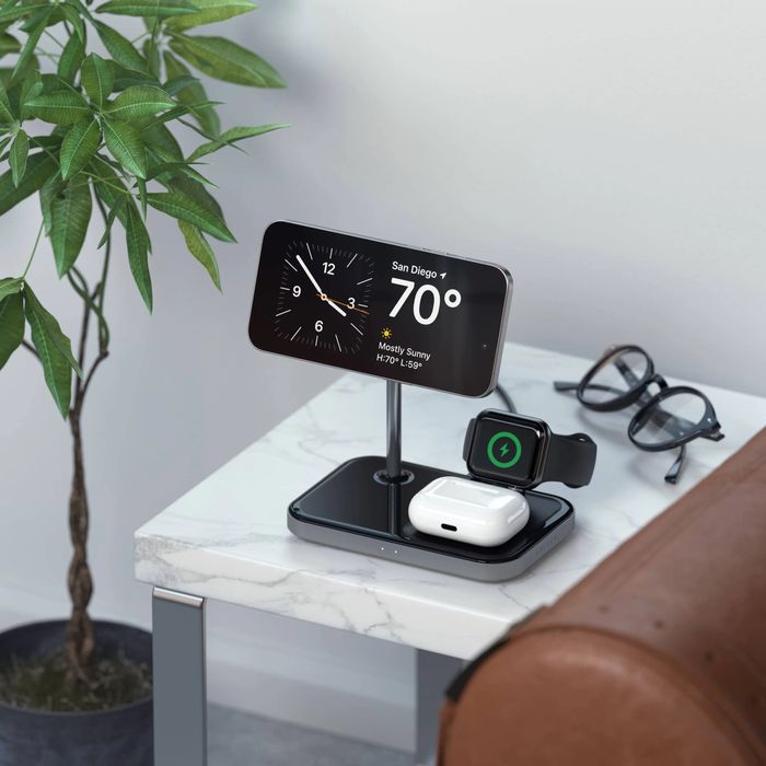 зарядное устройство Satechi Magnetic Wireless Charging Stand 3 в 1