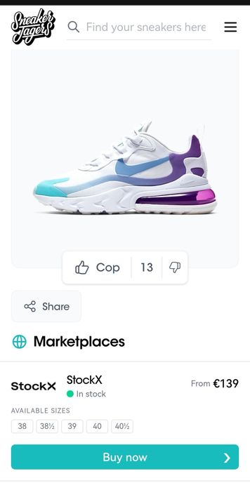 Adidași Nike Air270 React