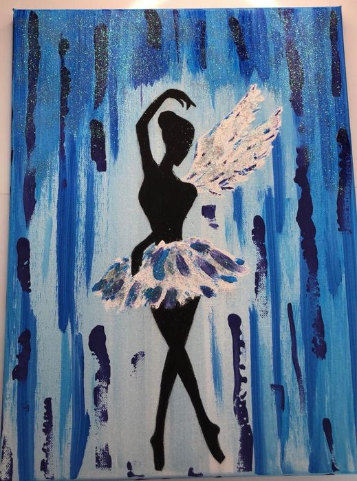 Ръчно рисувана картина “Балерина”