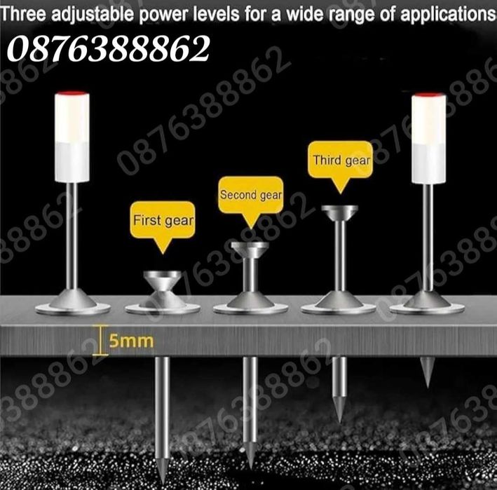 ПРОМО! Ръчен Пистолет за Пирони в куфар с 50 пирона и консумативи