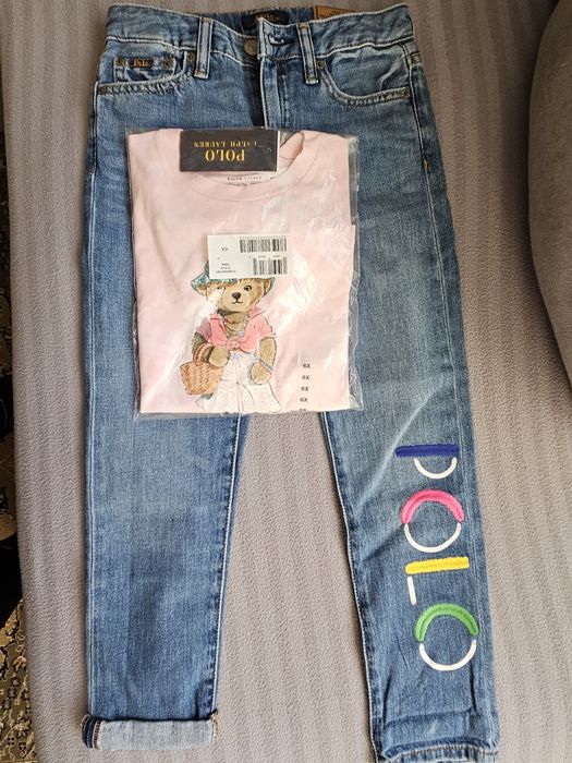 Polo Ralph Lauren дънки и блузка за момиче