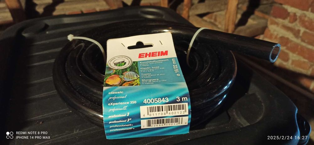 Furtun filtru extern nou Eheim 16-22 antracit 3 metri