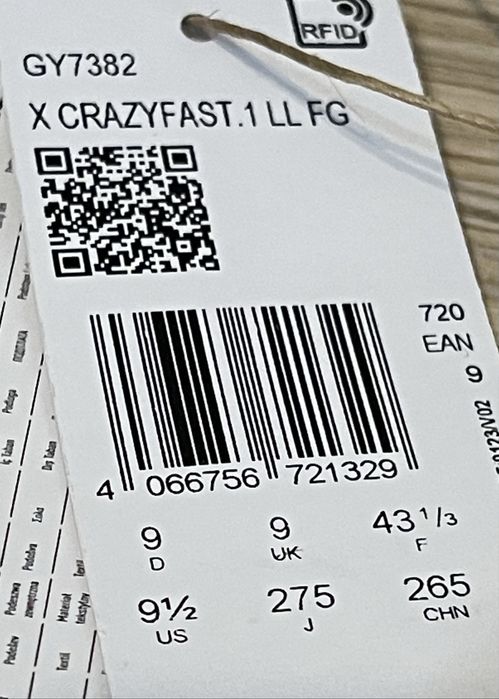 Adidas Crazyfast.1 LL FG