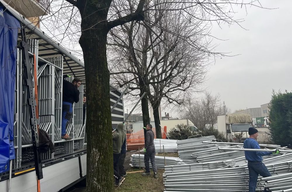 Schela metalica, schele picior tronson cavalet H, podina, platforma