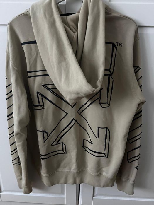 Hanorac off white, marimea L, fit M