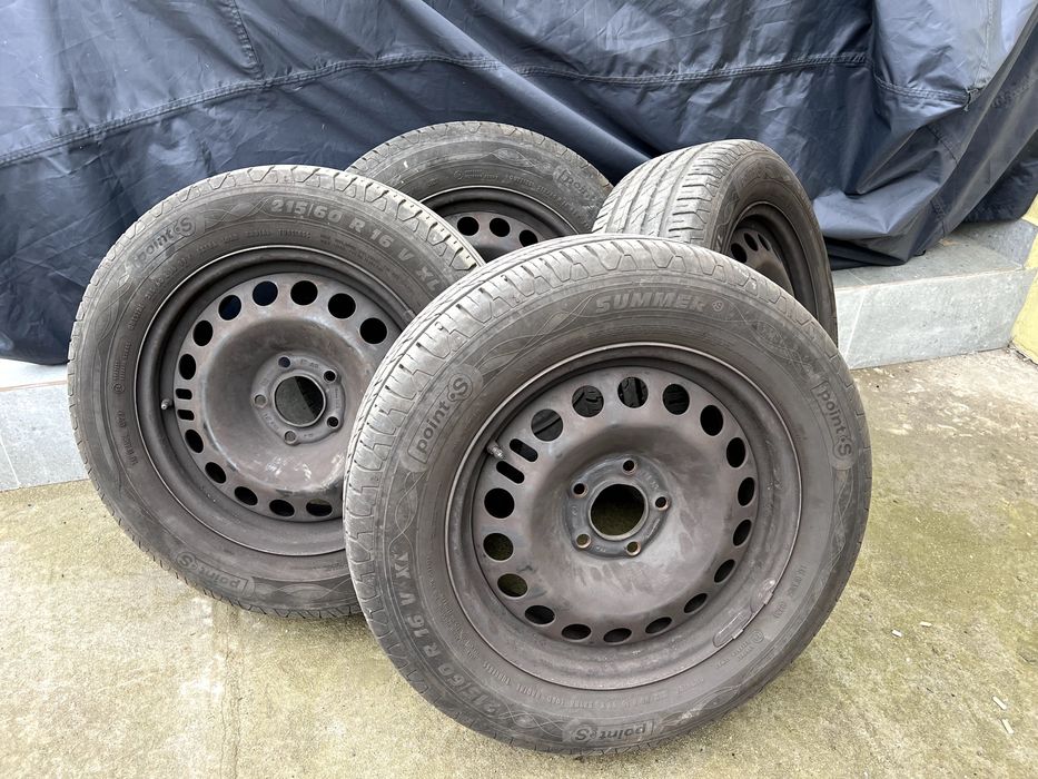 Set complet de roți de vară – 4 anvelope cu jante incluse (R16)