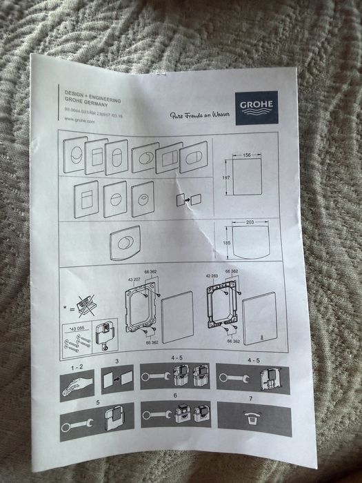 Кнопка смыва «GROHE”