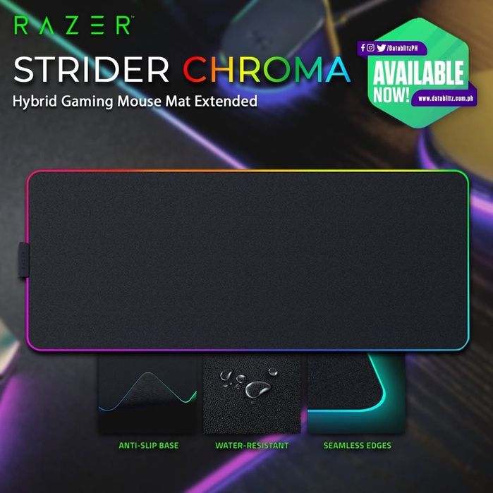 Razer Strider Chroma Оригинал Коврик с подсветкой (размер 900×400)