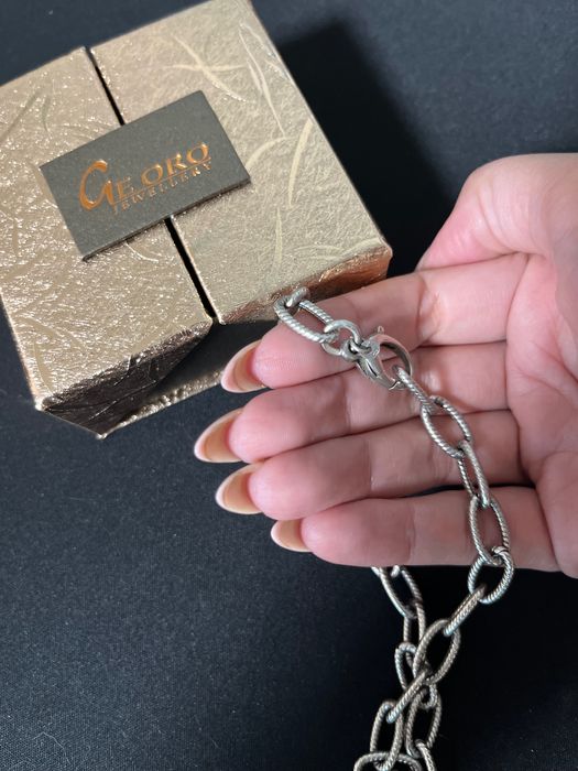 Сребърен синджир 925 – 44 см, 18 г, с оригинална кутийка (GeOro)