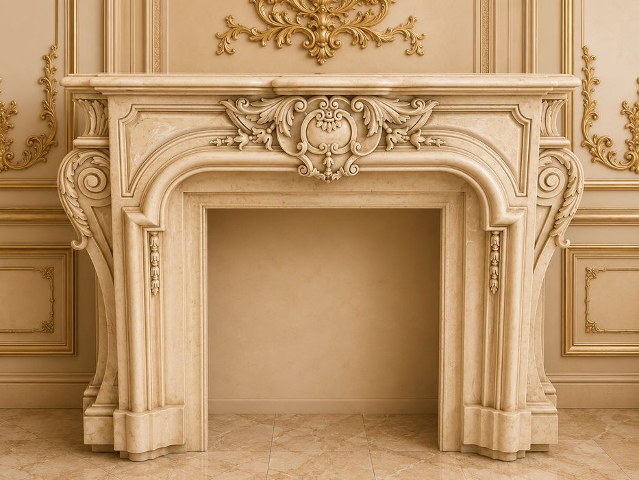 Masca semineu decorativ premium