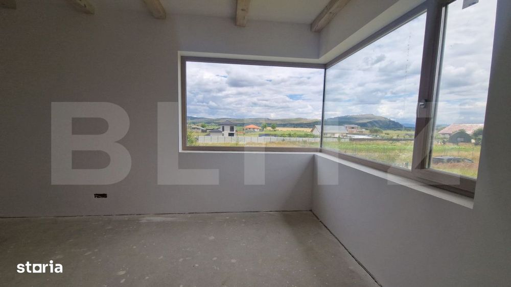 Casa 4 camere, 2 bai, 120 mp, teren 800 mp - Bod- finalizata