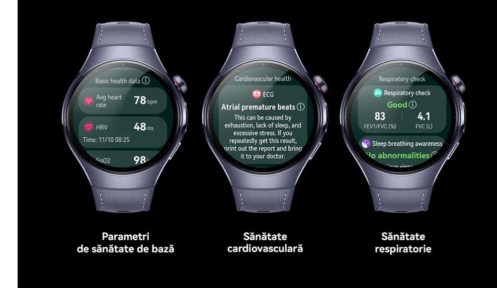 Vand ceas Huawei Watch 5 45mm  Negru LTE ESIM + curea din piele
