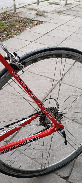 Продавам  алуминиев бегач Cannondale Saeco 28 цола,57 см