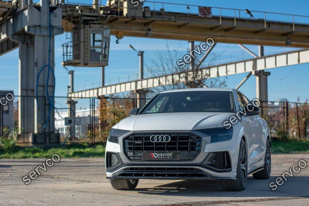 Prelungire bara fata Audi Q8 Mk1 S-Line 2018- v1 Maxton Design