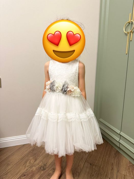 Белое платье турецкое в отличном состоянии