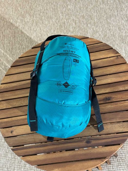 Sac de dormit forclaz XL, 10grade (1040g - greutate) folosit o singura data