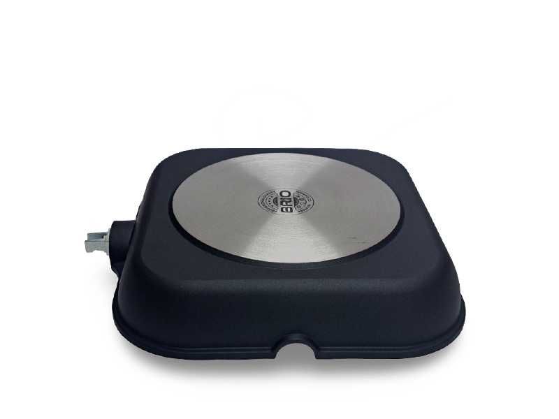 НОВИ! Грил тиган - грил тава 2в1, сваляще се дръжка, 28см