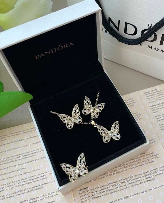 Комплект (серьги, кольцо, кулон, цепочка)