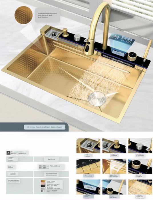 Мултифункционална кухненска мивка