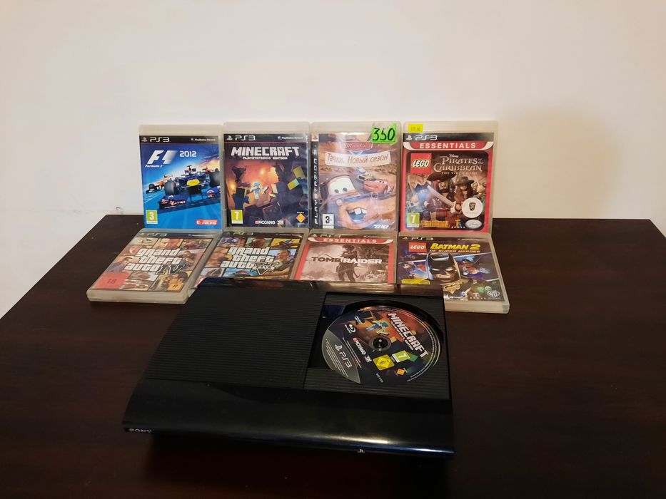 Playstation 3 super slim с 8 игри