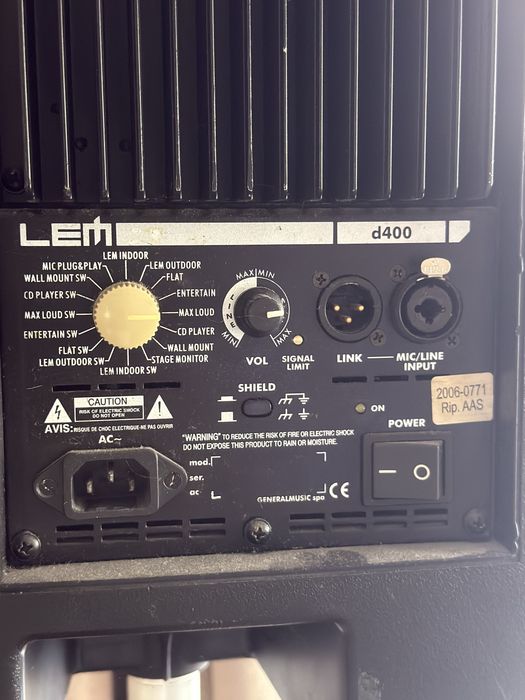 Boxe active lem d400