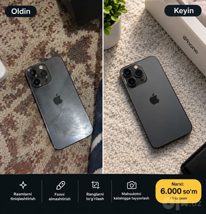 Elon, suratlarni, orqa fon qilib beramiz murojat uchun telegramda yoz