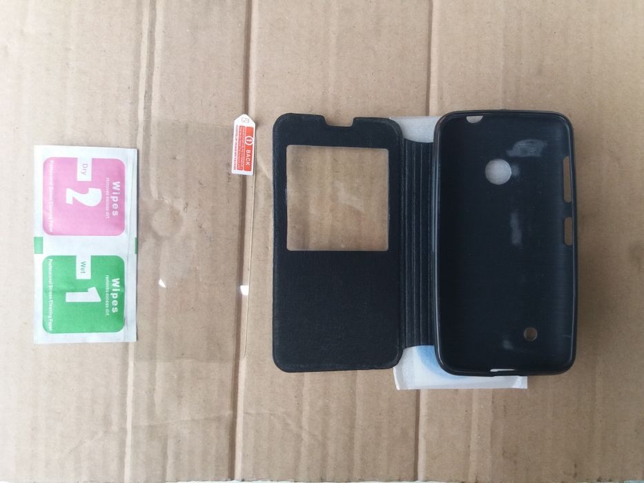 Husa si folie protectie ecran Nokia Lumia 530