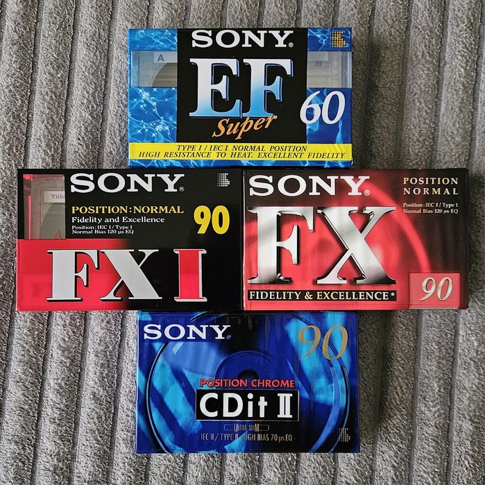 4 Casete Audio Sony
