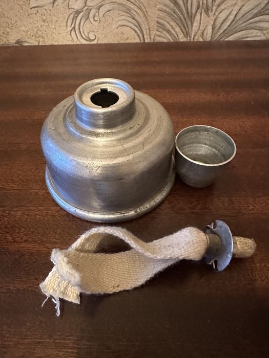 Газена лампа нова+медна паничка