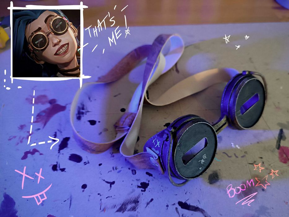 Arcane Jinx Cosplay Props Комплект Джинкс косплей предмети