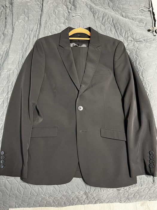 Costum negru 48, masculin (65-80kg & 165-180cm)