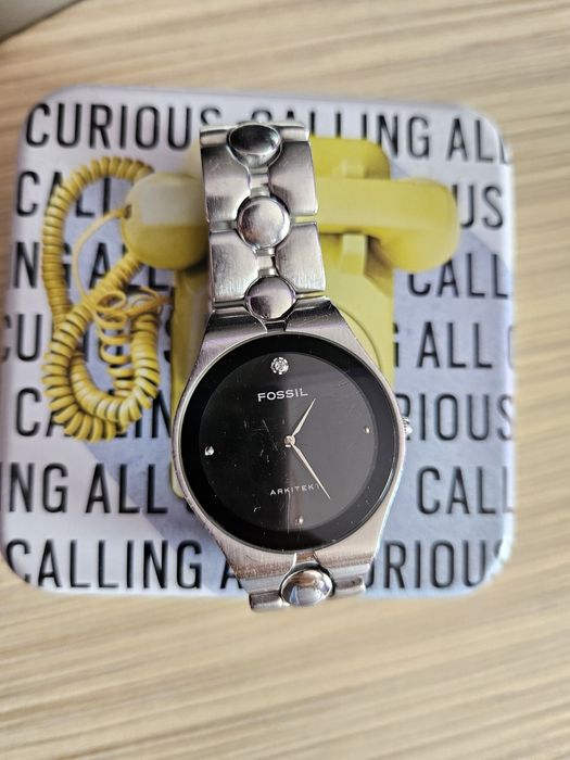 Ceas Fossil cu diamant la h 12
