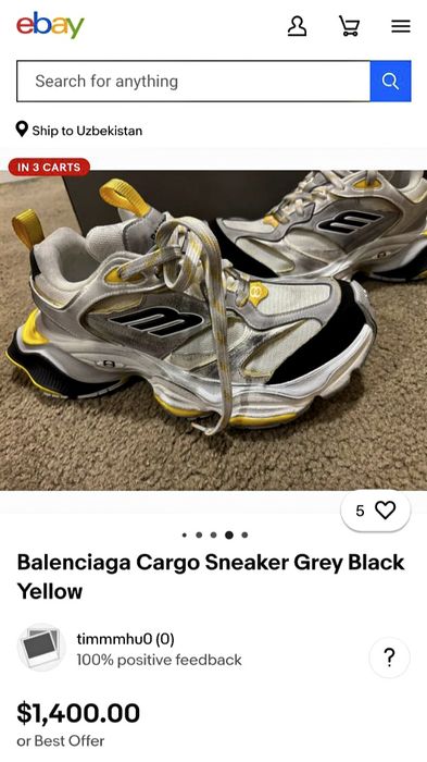 Кроссовки! Аналог BALENCIAGA (Cargo)