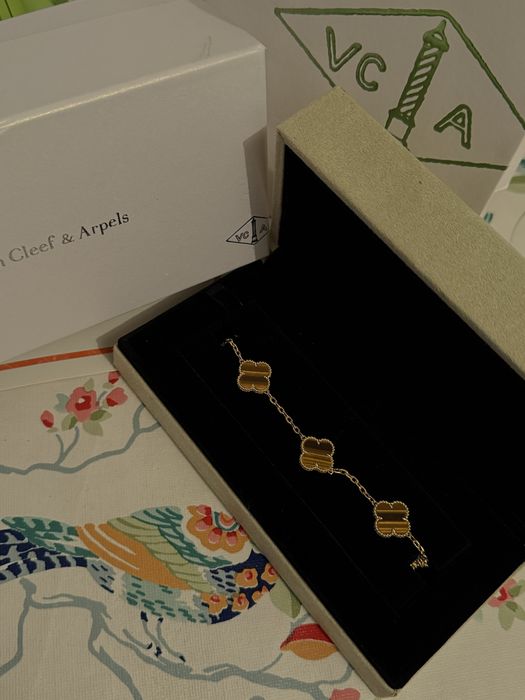 Van cleef 750 проба тигровый глаз