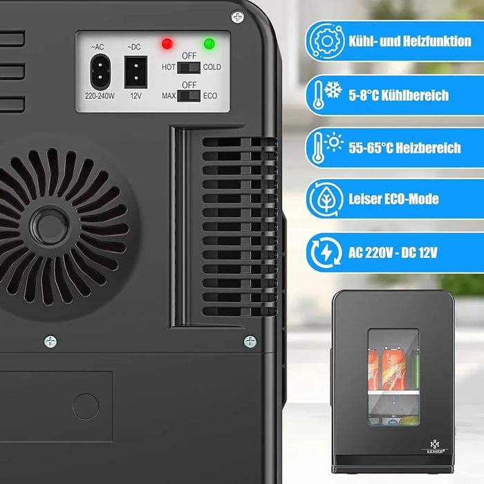 Mini frigider portabil 15 L, rece si cald