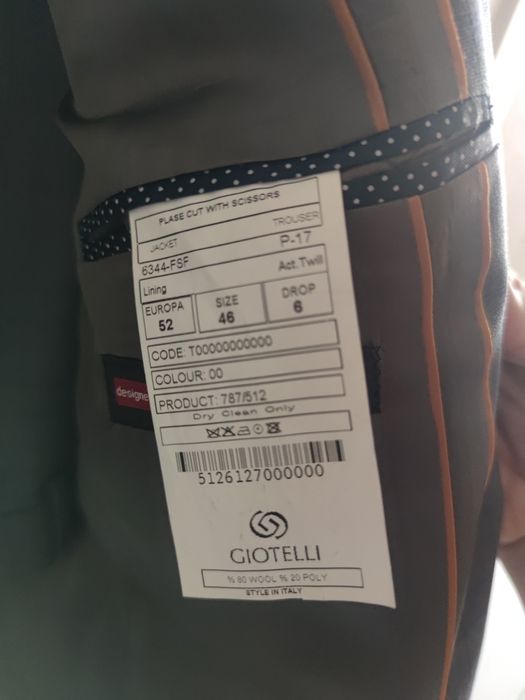 Костюм с брюками 52 размер Giotelli