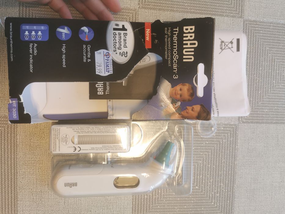 Термометър за ухо Braun