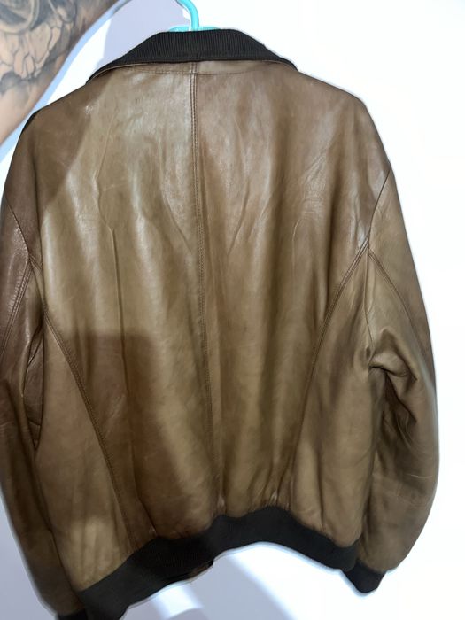 Geacă de piele naturală Vera Pelle – Italia, culoare maro